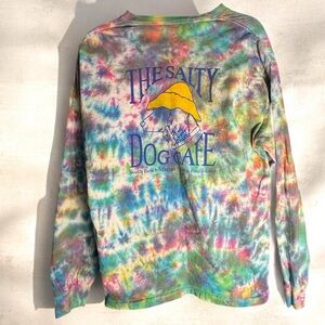 The Salty Dog  Cafe -Colorful Tie-Dye Long Sleeve Shirt